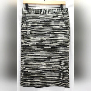 Trina Turk Womens Pencil Skirt Size 6 Black Gray‎ Knit Bodycon Contemporary